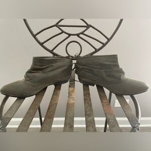 Big Buddha Olive Green Ankle Boots